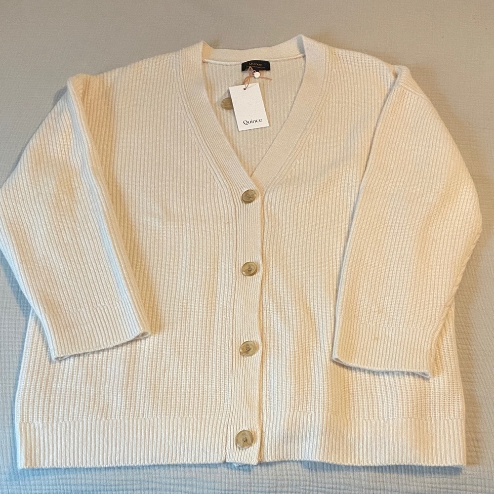 Quince Mongolian Cashmere Oversized Boyfriend Sweater Women’s Large